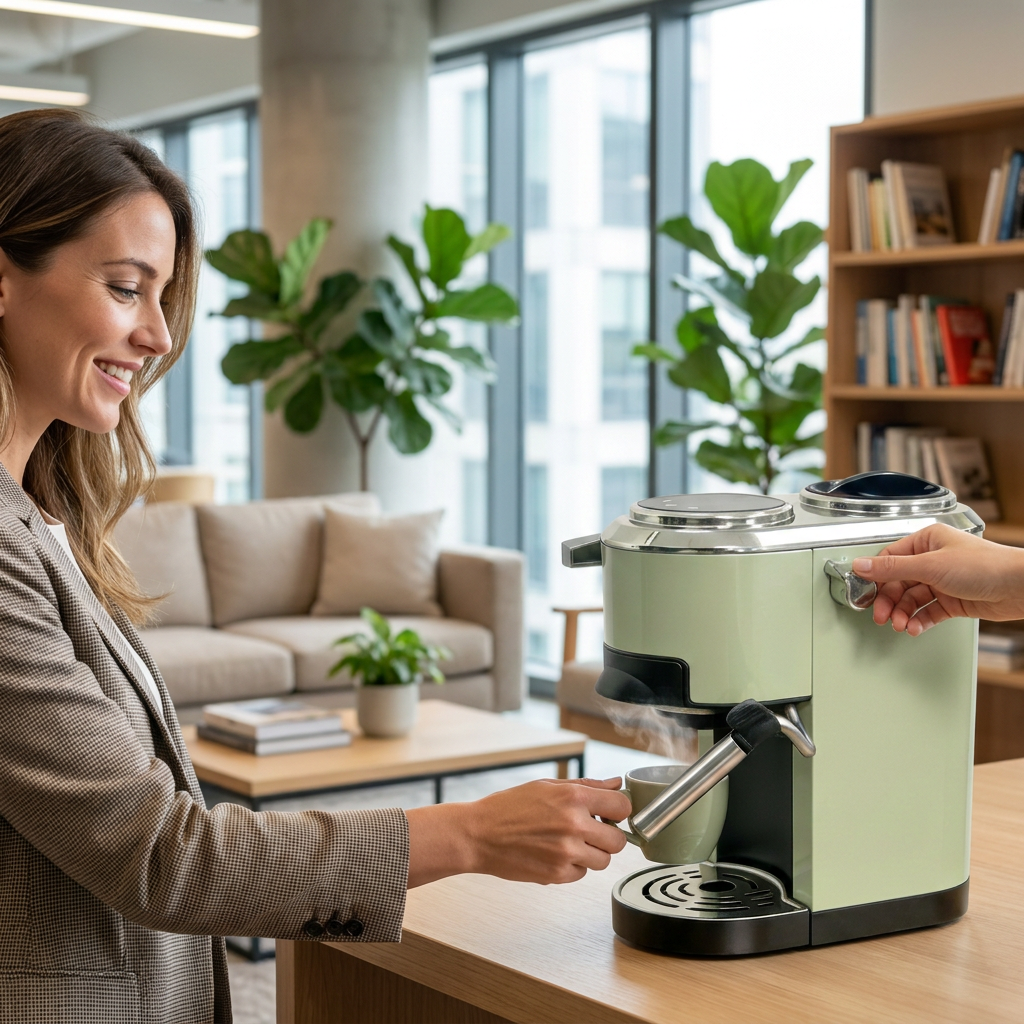 Stainless Steel Espresso Machine