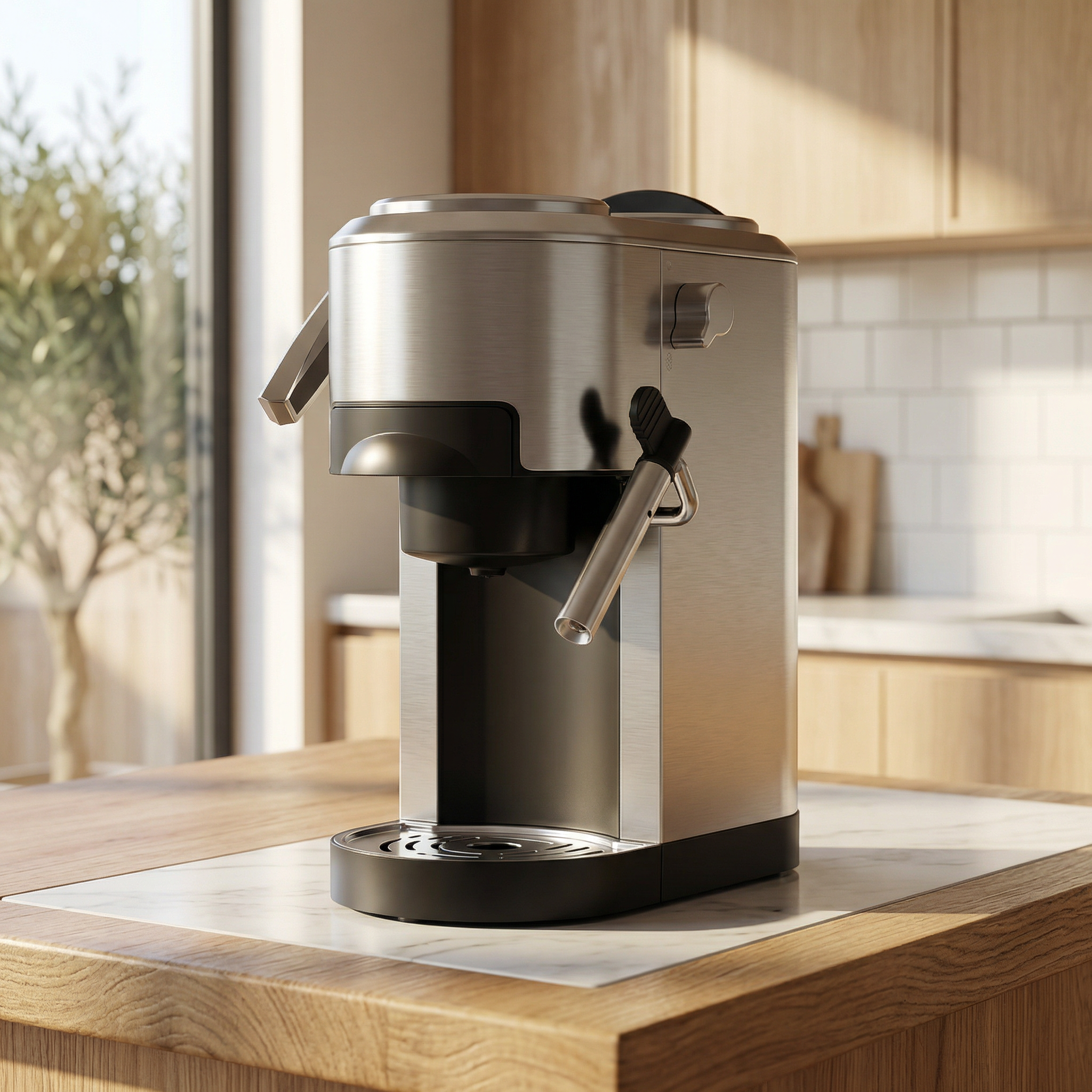 Stainless Steel Espresso Machine
