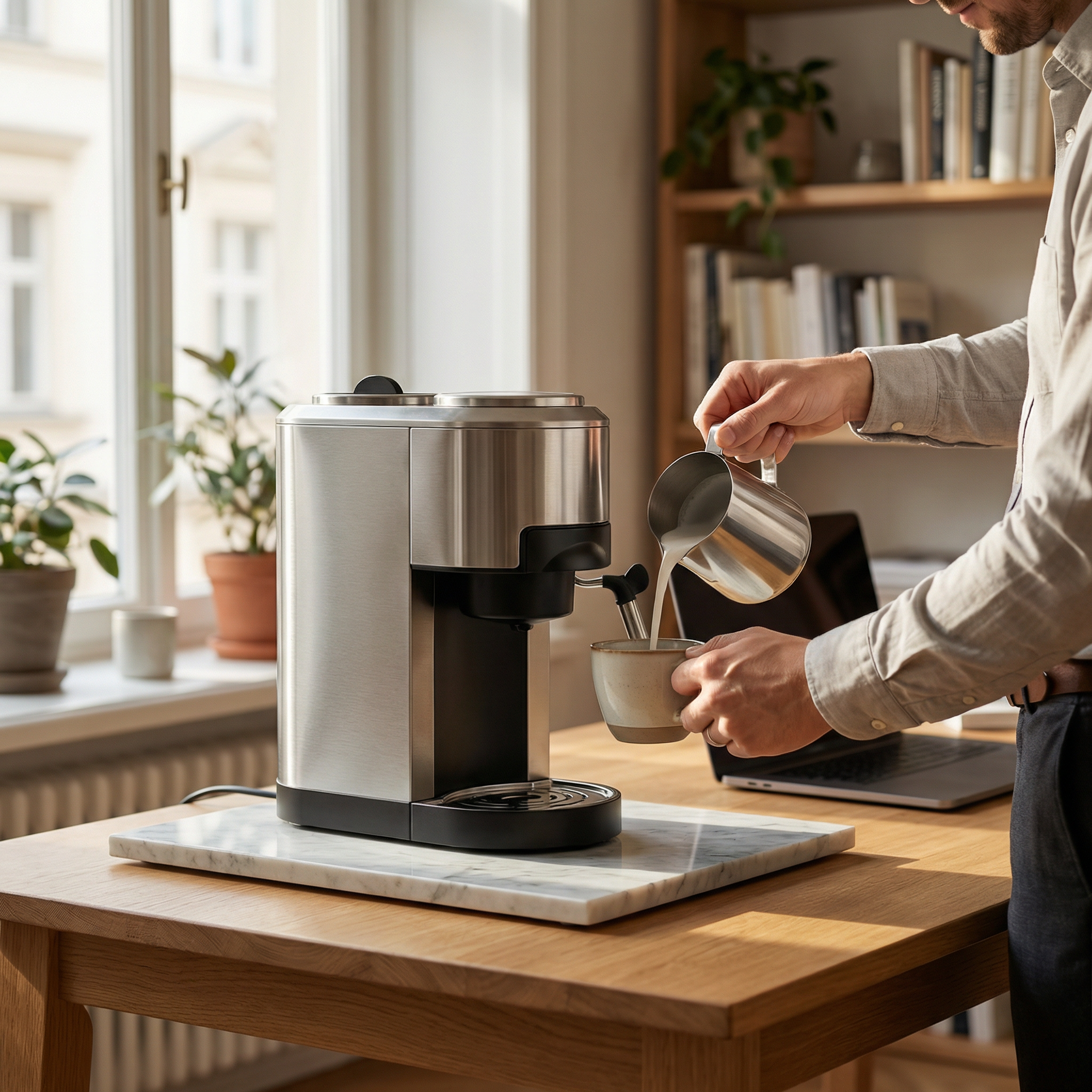 Stainless Steel Espresso Machine