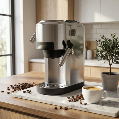 Stainless Steel Espresso Machine
